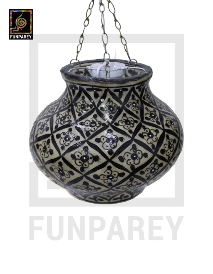 Camel Skin 10" Hanging Lamp "Sable"