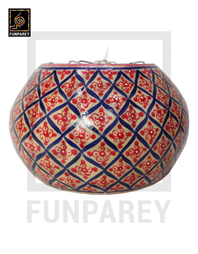Camel Skin 13" Hanging Lamp "Coral" - Image 4