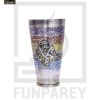 Handcrafted Brass Glass with Embossed Colorful 'Asma-e-Muhammad (saw)