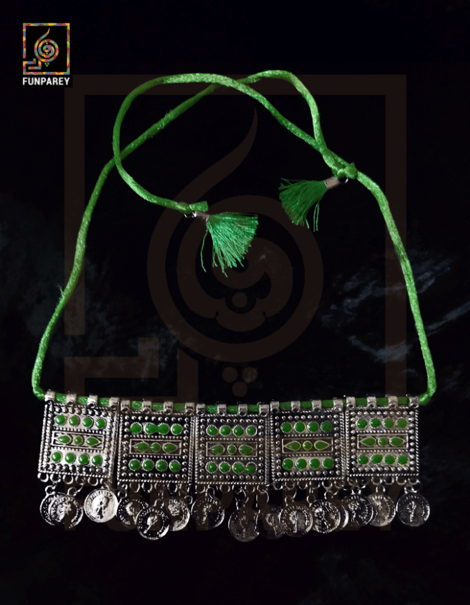 Oxidized Metal Jewelry Choker "Rural" - Image 5