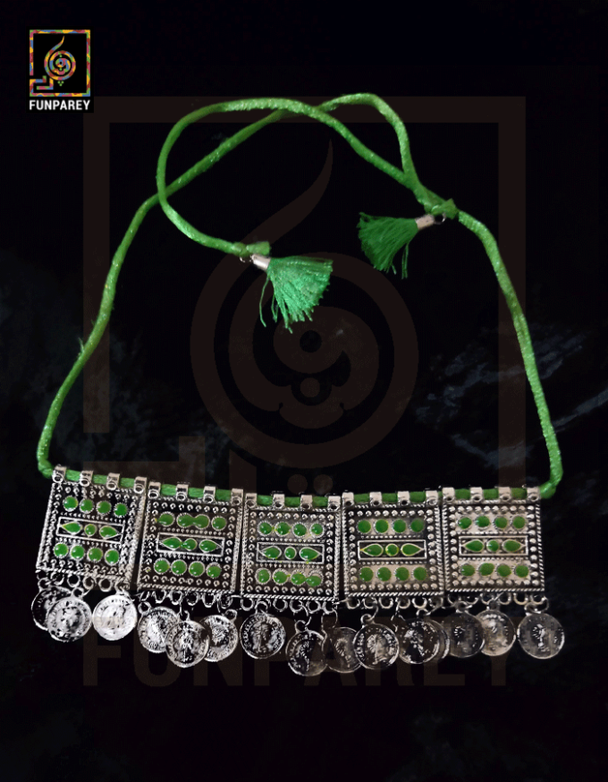 Oxidized Metal Jewelry Choker "Rural" - Image 6