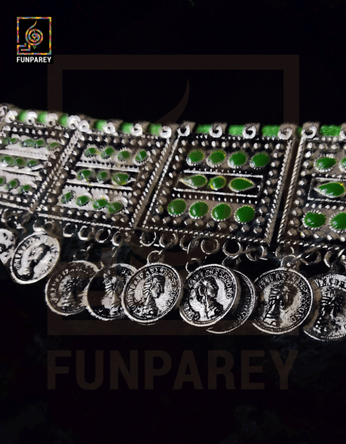 Oxidized Metal Jewelry Choker "Rural" - Image 4