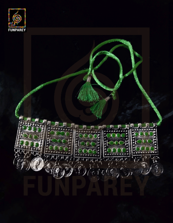 Oxidized Metal Jewelry Choker "Rural" - Image 7