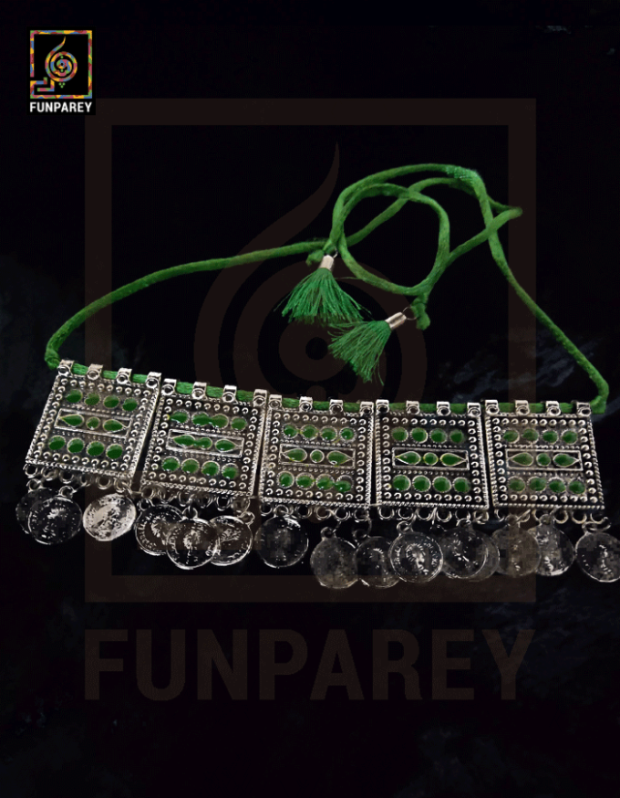 Oxidized Metal Jewelry Choker "Rural"