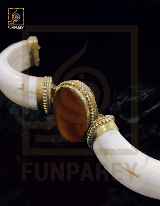 Ethnic Bracelet with Brown Agate Stone - Image 5