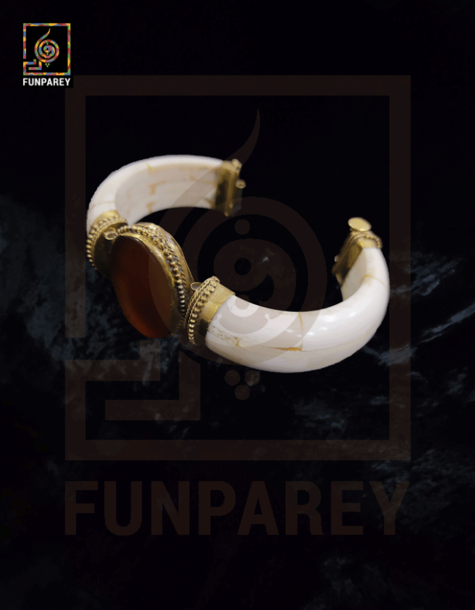 Ethnic Bracelet with Brown Agate Stone - Image 10
