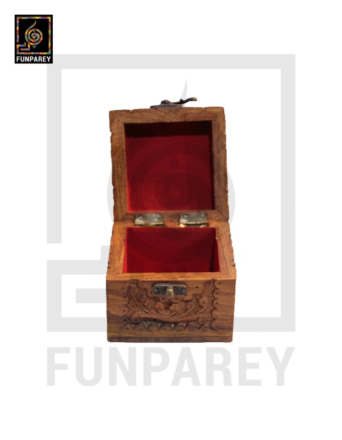 Hand Carved Wooden 4x4 Watch Box | Jewelry Box - Image 5