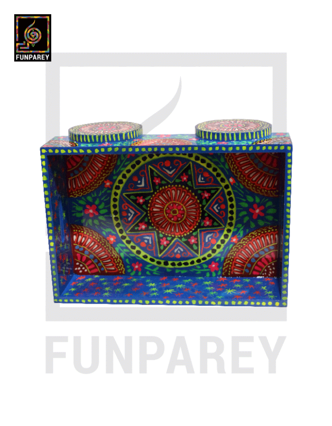 Truck Art Wooden Serving Tray on Wheels - Image 7