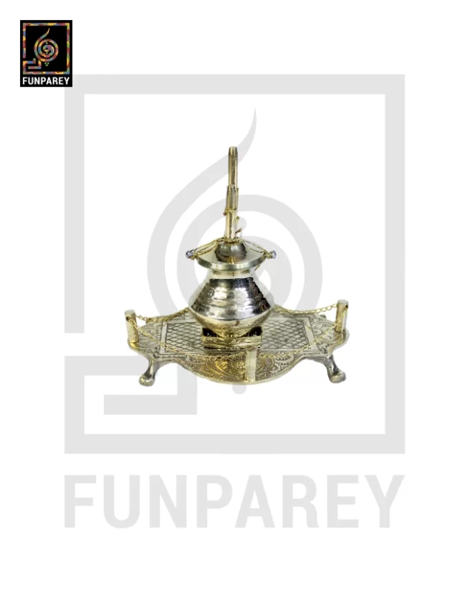 Handmade Brass Decorative Classical Desi Curd Churn - Lassi Maker - Image 3
