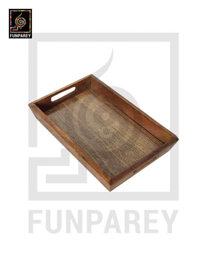 Handmade Wooden Standard Tray 10"clock - Image 2