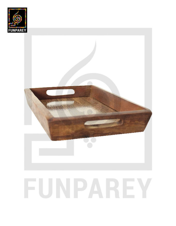 Handmade Wooden Standard Tray 10"clock - Image 5
