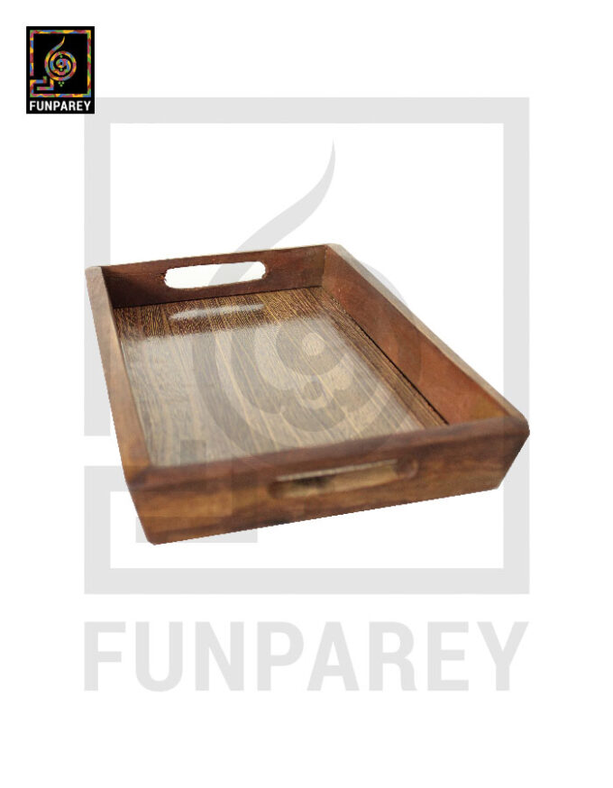 Handmade Wooden Standard Tray 10"clock