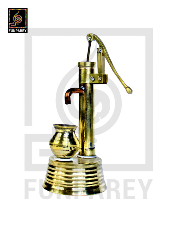 Handmade Brass Decorative Hand Pump (Small)