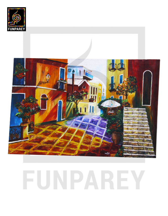 Landscape Oil Painting “SHIRE” 24×36" - Image 2