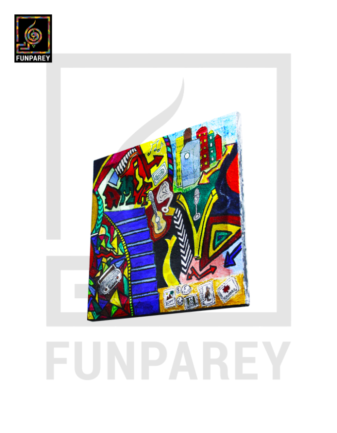 Graffiti Art Acrylic Painting "Custom Name" 12x12" - Image 2
