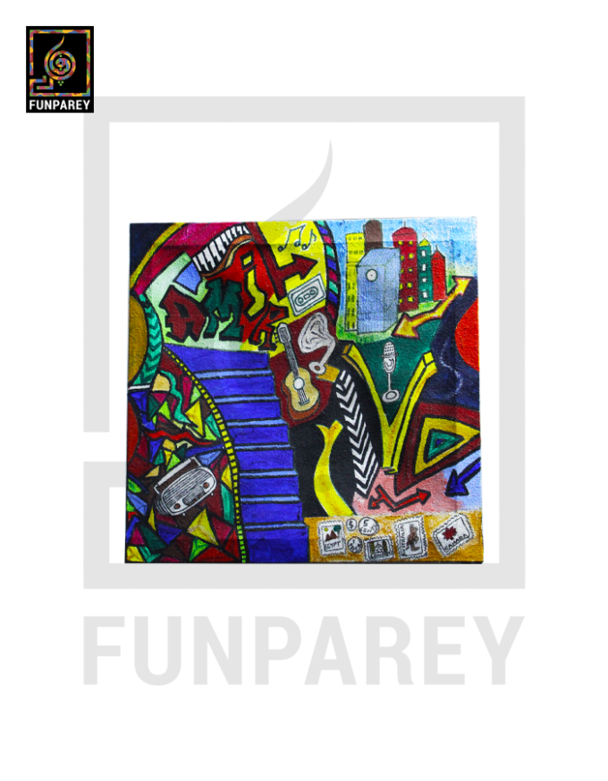 Graffiti Art Acrylic Painting "Custom Name" 12x12"