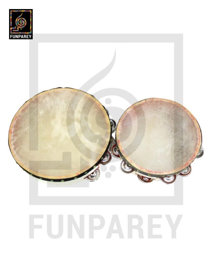 Handmade Dafli Tambourine with Jingles (Pair) - Image 3