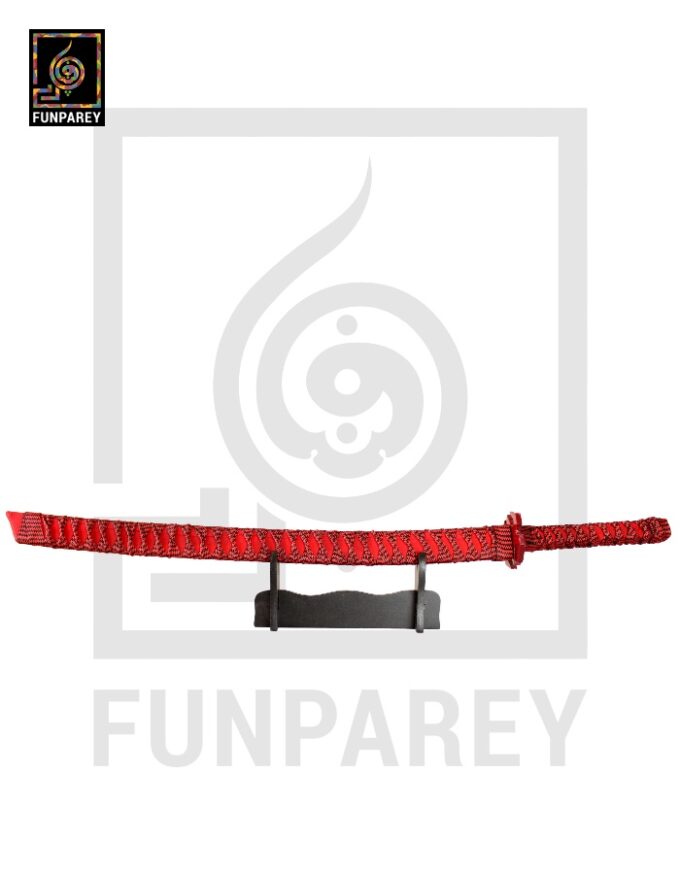 Steel Katana with Scabbard 40" Premium Steel Samurai Sword with Stand - Image 3