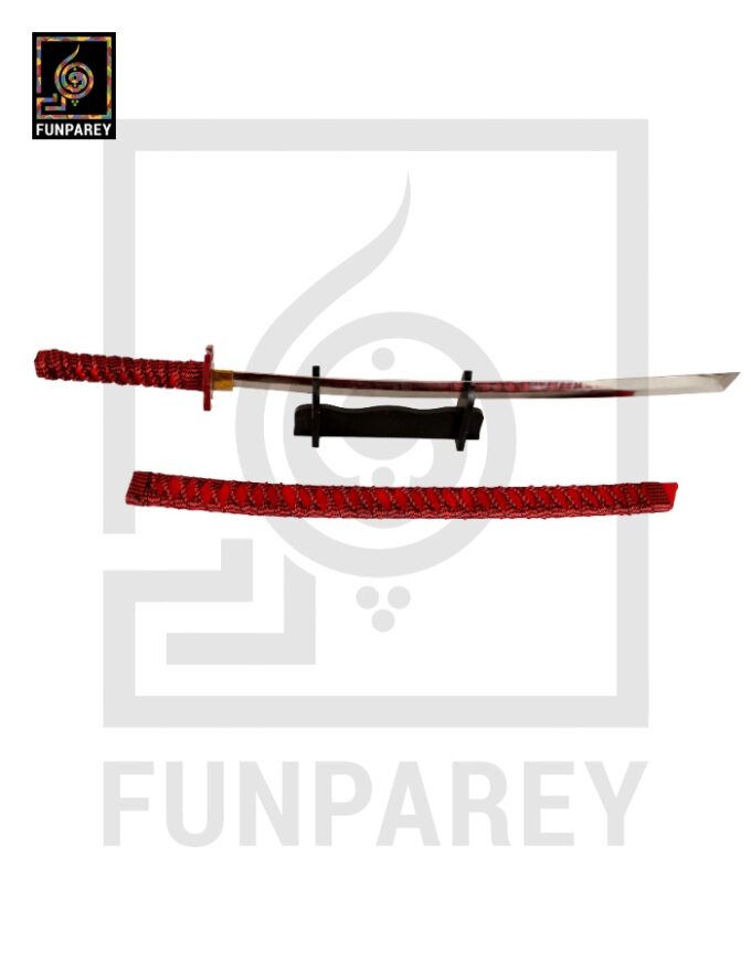 Steel Katana with Scabbard 40" Premium Steel Samurai Sword with Stand - Image 16