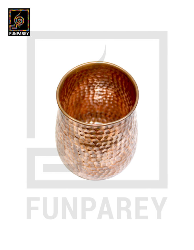 Handmade Copper Mug - Hammered - Image 2