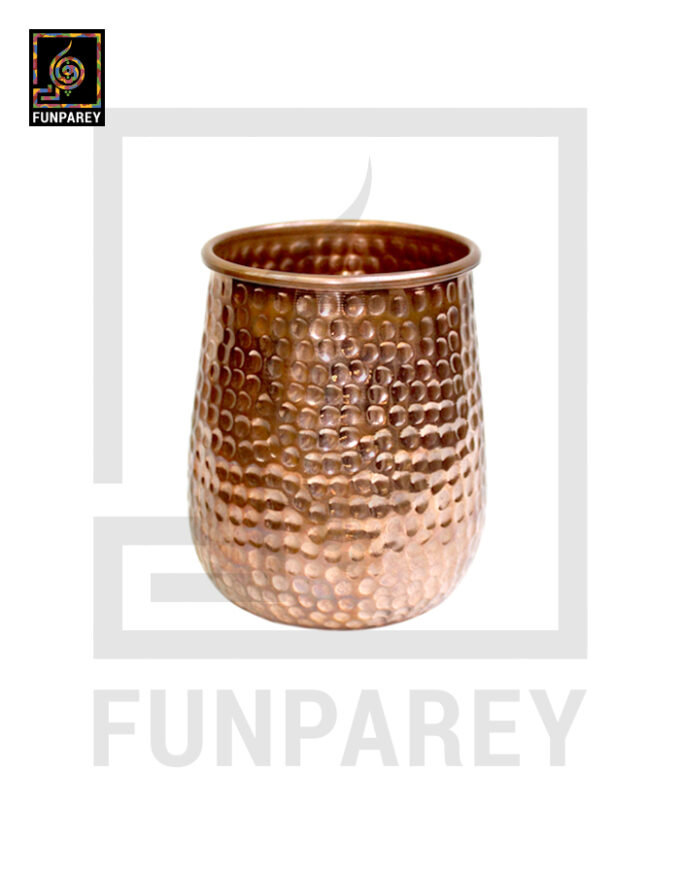 Handmade Copper Mug - Hammered - Image 3