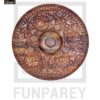 Premium Wooden Dry Fruit Bowl 10" with Heavy Carving Design - Image 17