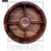 Premium Wooden Dry Fruit Bowl 10" with Heavy Carving Design - Image 11