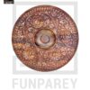 Premium Wooden Dry Fruit Bowl 10" with Heavy Carving Design - Image 24
