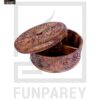 Premium Wooden Dry Fruit Bowl 10" with Heavy Carving Design - Image 27