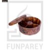 Premium Wooden Dry Fruit Bowl 10" with Heavy Carving Design - Image 28