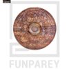 Premium Wooden Dry Fruit Bowl 10" with Heavy Carving Design - Image 2