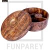 Premium Wooden Dry Fruit Bowl 10" with Heavy Carving Design - Image 9
