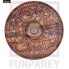 Premium Wooden Dry Fruit Bowl 10" with Heavy Carving Design - Image 20