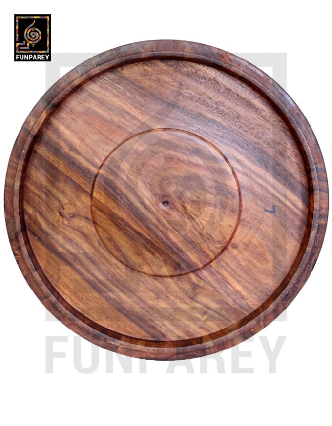 Premium Wooden Dry Fruit Bowl 12 with Heavy Carving Design - Image 5