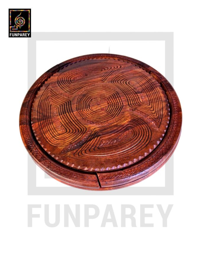 Handmade Wooden Premium Spring Tray 14" - Image 7
