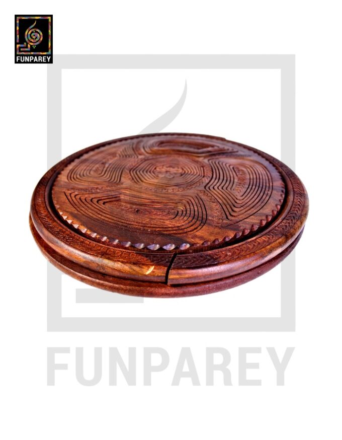 Handmade Wooden Premium Spring Tray 14" - Image 3