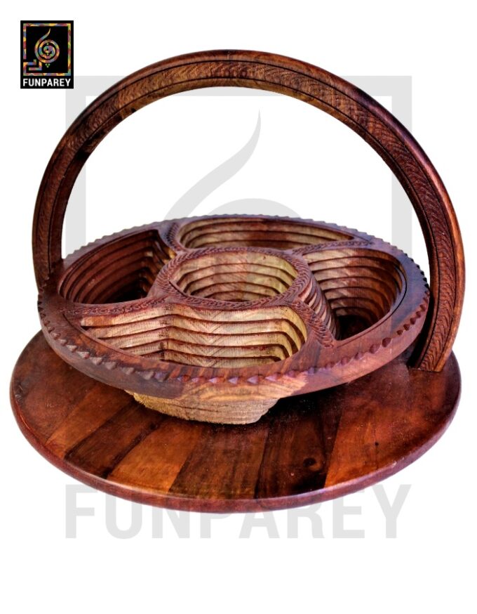 Handmade Wooden Premium Spring Tray 18" - Image 2