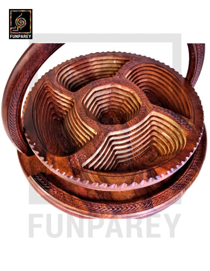 Handmade Wooden Premium Spring Tray 18" - Image 11