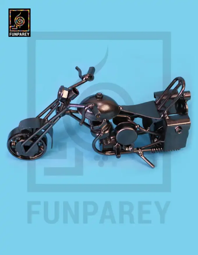 Retro Bike Desk Sculpture - Metallic Cruiser - Image 7