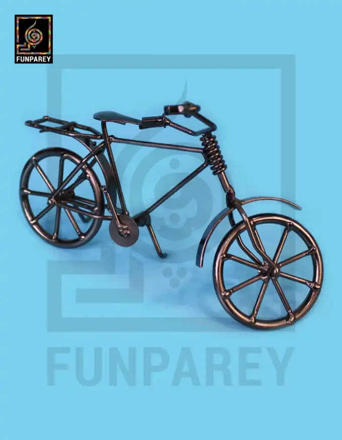 Retro Bike Desk Sculpture - Metallic Cycle - Image 5