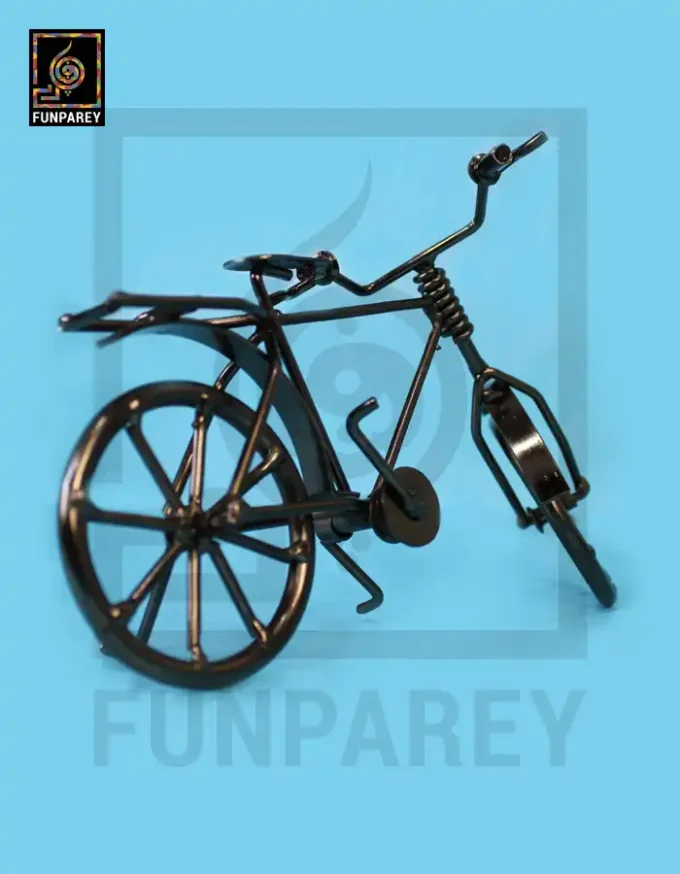 Retro Bike Desk Sculpture - Metallic Cycle - Image 2