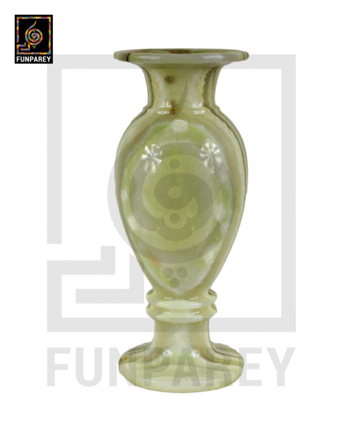 Premium Onyx Stone Vase Heavy 14" Single - Image 11