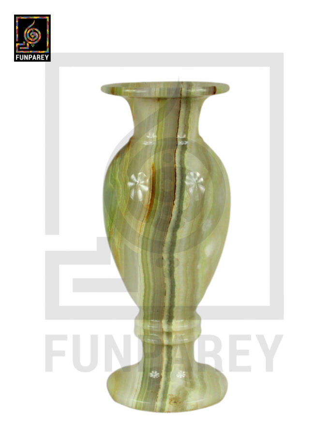 Premium Onyx Stone Vase Heavy 14" Single - Image 15