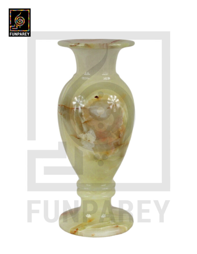 Premium Onyx Stone Vase Heavy 14" Single - Image 4
