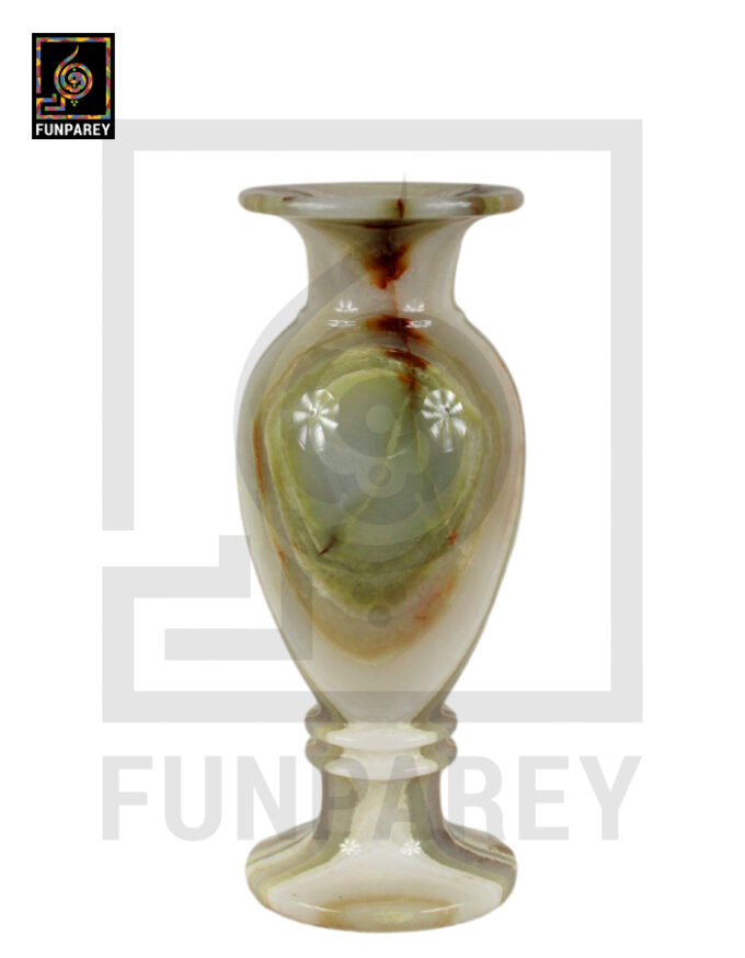 Premium Onyx Stone Vase Heavy 14" Single - Image 8