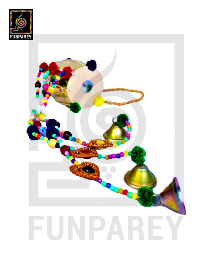 Classic Brass Dhol Chime Large Wall Hanging - Image 4