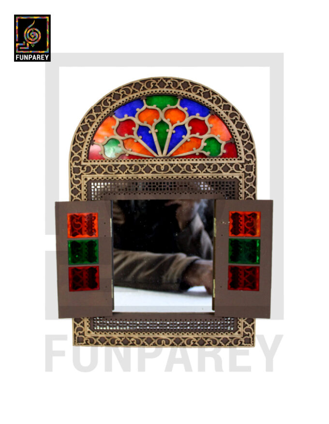 Handmade Decorative Doorway Mirror (Small) 12″ - Image 4