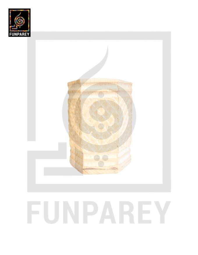 Hand Crafted Accessory Jar Hexdot White - Image 6