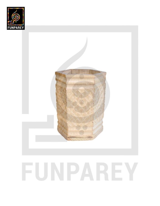 Hand Crafted Accessory Jar Hexdot White - Image 5