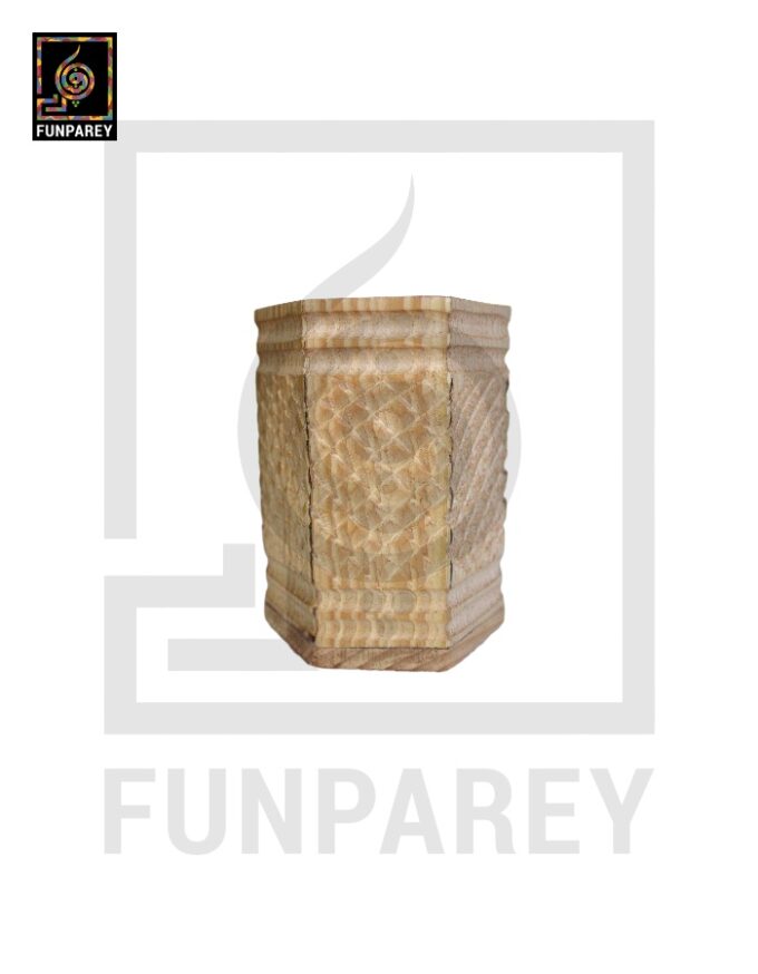 Hand Crafted Accessory Jar Hexdot White - Image 3